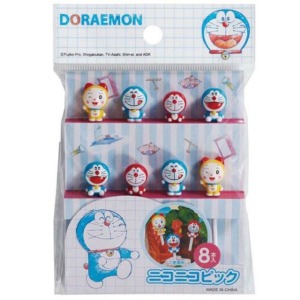 Doraemon 哆啦A夢  造型食物叉8入組 (表情款)