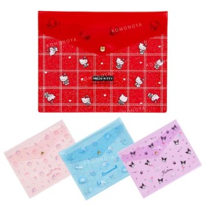 Sanrio 三麗鷗 A5 PVC橫式資料袋 (亮粉滿版款)