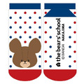 小熊學校 成人棉質短襪 22-24cm (大臉款)_2