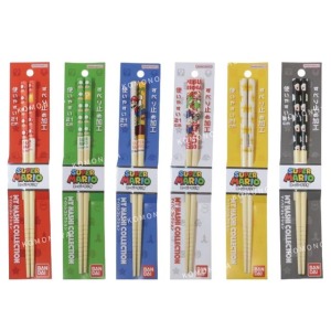 SuperMario 超級瑪利歐 天然竹筷 21cm