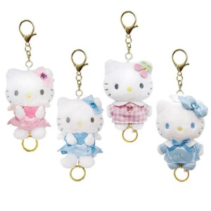 Sanrio 三麗鷗 Hello Kitty 絨毛玩偶易拉扣鑰匙圈 (90's系列)