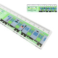Sanrio 三麗鷗 x JR東日本 塑膠直尺 15cm (電車車長系列) 大耳狗 布丁狗_3