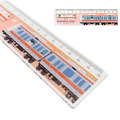 Sanrio 三麗鷗 x JR東日本 塑膠直尺 15cm (電車車長系列) 大耳狗 布丁狗_1
