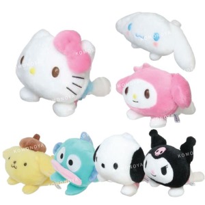 Sanrio 三麗鷗 絨毛玩偶娃娃 (趴姿大頭款) Kitty 美樂蒂 酷洛米 布丁狗 大耳狗