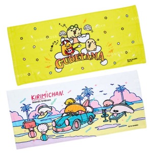 Sanrio 三麗鷗 棉質長毛巾 76x34cm (夏日搖滾樂隊) 蛋黃哥 切片妞