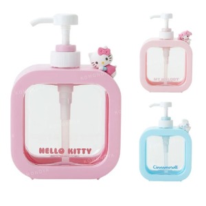 Sanrio 三麗鷗 造型按壓式空瓶 M 500ml (透明窗口款) Kiity 美樂蒂 大耳狗