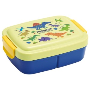 SKATER 恐龍 三格便當盒 840ml P84 (滿版款)