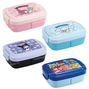 SKATER 840ml 三格便當盒 P84 (滿版款) 美樂蒂 酷洛米 大耳狗 汪汪隊