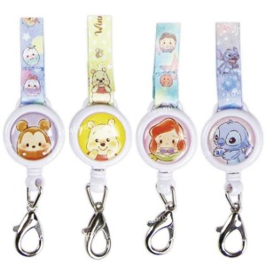 Disney 迪士尼 多功能伸縮頸繩 (Q版大臉款) 米奇 維尼 小美人魚