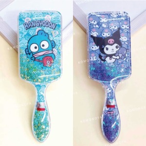 Sanrio 三麗鷗 流沙方形氣墊梳 (亮片流沙款) 酷洛米 人魚漢頓