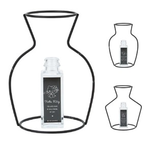 Sanrio 三麗鷗 鐵絲框架造型花瓶 (黑框款) Kitty 大耳狗 酷洛米
