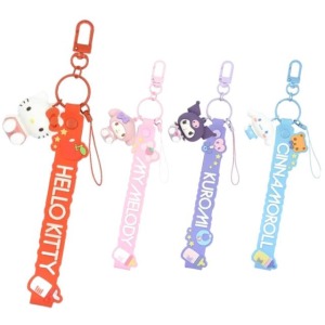Sanrio 三麗鷗 矽膠造型手機腕帶吊飾 (奶瓶款) Kitty 大耳狗 酷洛米