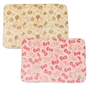 Hello Kitty 小熊維尼 圓角羊羔毛毛毯 100x70cm (滿版款)