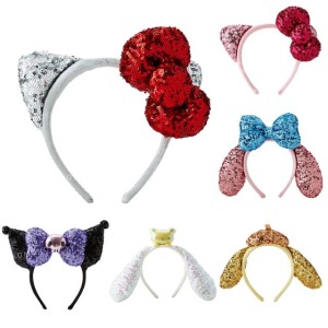 Sanrio 三麗鷗 亮片造型髮箍 (耳朵款) Kitty 大耳狗 酷洛米