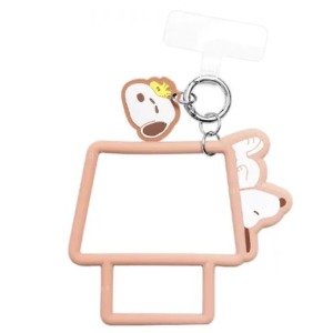 史努比 矽膠造型手機手腕環 (狗屋款)