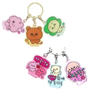 gosimperson 최고심 最高心 造型壓克力三連鑰匙圈