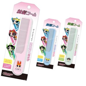 飛天小女警 劉海扁梳 (小臉款) 花花 泡泡 毛毛