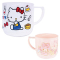 Sanrio 三麗鷗 240ml 單耳塑膠水杯 (下午茶) Kitty 美樂蒂 Piano