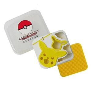SKATER Pokemon 寶可夢 皮卡丘 海苔壓模組 附收納盒 (黃大臉款)