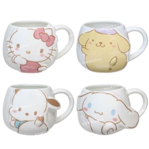 Sanrio 三麗鷗 400ml 造型陶瓷馬克杯 (回眸款) Kitty 布丁狗 大耳狗 帕恰狗