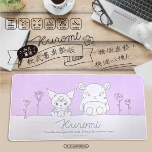 Sanrio 三麗鷗 酷洛米 萬用軟式書桌墊 60x30cm (與巴庫)