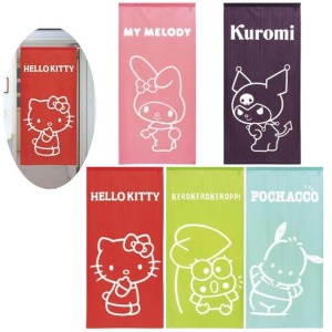 Sanrio 三麗鷗 門簾 72x150cm (白線條款) Kitty 美樂蒂 酷洛米 帕帢狗