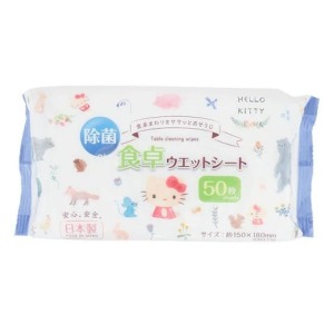 Sanrio 三麗鷗 HelloKitty 除菌濕紙巾 50抽 (動物款)