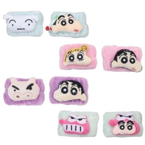 蠟筆小新 絨毛造型洗臉腕帶 (大臉款)