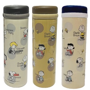 (特價)  史努比 旋轉蓋不鏽鋼保溫瓶 350ml (滿版圖案)