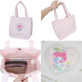 Sanrio 三麗鷗 棉質流沙手提午餐袋 (抱糖果款) 美樂蒂 酷洛米 大耳狗_1