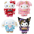 【限購】Sanrio 三麗鷗 絨毛玩偶娃娃 (和服款) Kitty 美樂蒂 大耳狗 酷洛米