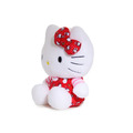 Sanrio 三麗鷗 Hello Kitty 絨毛玩偶娃娃 S (50週年 紅格紋滿版款)_3