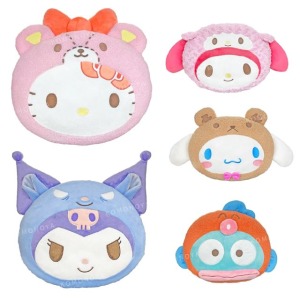 Sanrio 三麗鷗 絨毛大臉造型抱枕 (好友裝款) Kitty 美樂蒂 人魚漢頓 美樂蒂