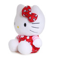 Sanrio 三麗鷗 Hello Kitty 絨毛玩偶娃娃 M (50週年 紅格紋滿版款)_3
