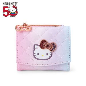 Sanrio 三麗鷗 Hello Kitty 皮質三折短夾 (50週年The Fashionable Ribbons)