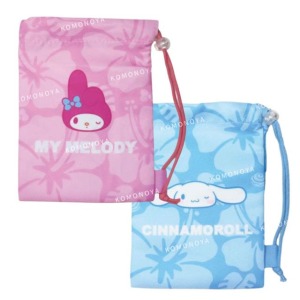 Sanrio 三麗鷗 Y2K 束口收納袋 (扶桑花) 美樂蒂 大耳狗