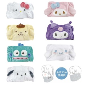 Sanrio 三麗鷗 絨毛造型圍脖 (大臉款) Kitty 美樂蒂 大耳狗