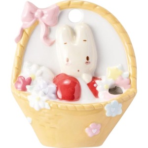 Sanrio 三麗鷗 兔媽媽 造型陶瓷花器 (花籃款)