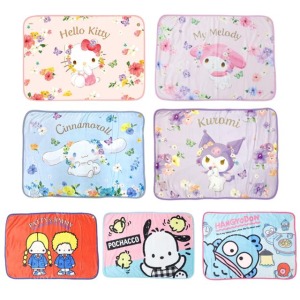 Sanrio 三麗鷗 披肩毛毯 100x70cm (花卉 / 生活款) Kitty 酷洛米 人魚漢頓