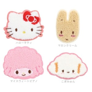 Sanrio 三麗鷗 絨毛造型裝飾貼 (大頭款) Kitty 兔媽媽 小麥粉 Piano