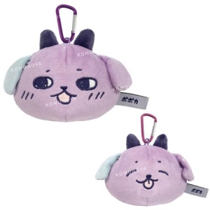 Popoka 絨毛造型零錢包吊飾 (表情款)