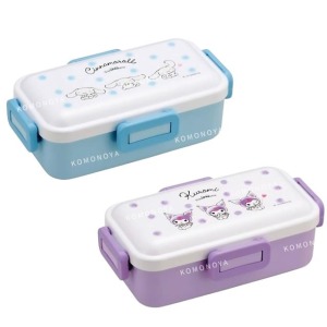 SKATER 三麗鷗 方形四扣便當盒 530ml Ag+ PFLB6AG (坐姿款) 酷洛米 大耳狗