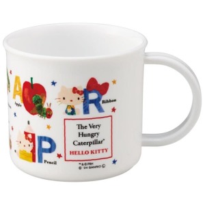 SKATER Hello Kitty 兒童單耳塑膠杯 200ml KE4AAG (好餓的毛毛蟲)