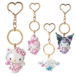 Sanrio 三麗鷗 愛心扣環立體鑰匙圈 (Cupid) Kitty 美樂蒂 酷洛米 大耳狗