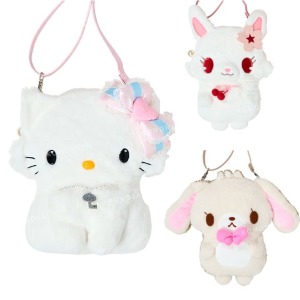 Sanrio 三麗鷗 絨毛玩偶斜背包 (超新星2.0) 蜜糖邦尼 charmmy 寶石寵物