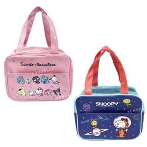 方型手提便當袋 (三麗鷗-坐姿歪頭款/史努比-太空款)