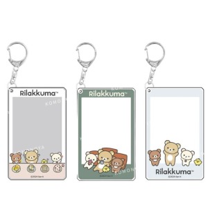San-X 拉拉熊 壓克力相框卡套鑰匙圈 (偶像應援)