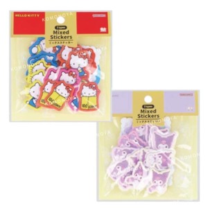 Sanrio 三麗鷗 PVC立體貼紙&造型貼紙組 21入組 (生活款) Kitty 酷洛米