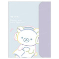 San-X A4 扣式資料夾 (好友裝 / 耳機款) 拉拉熊 蜜茶熊 小狼_2