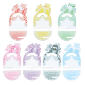 Sanrio 三麗鷗 壓克力造型徽章展示架 (愛心緞帶 偶像應援) Kitty 帕恰狗